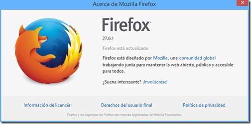 mozilla firefox 27.0.1